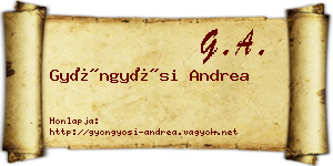 Gyöngyösi Andrea névjegykártya