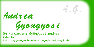 andrea gyongyosi business card