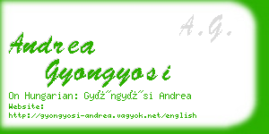 andrea gyongyosi business card